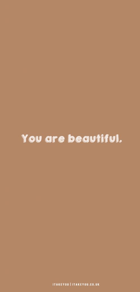 10 Aesthetic Brown Wallpapers : You are beautiful I Take You | Wedding ...