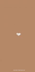 10 Aesthetic Brown Wallpapers : Aesthetic Heart Brown Wallpaper I Take ...