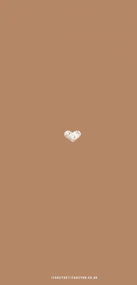 10 Aesthetic Brown Wallpapers : Aesthetic Heart Brown Wallpaper I Take