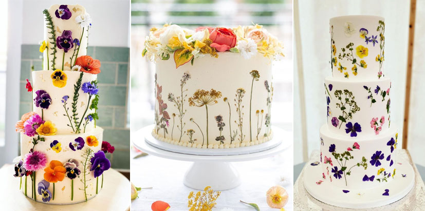 14 Pressed Flower Cakes 2021 To Say Something Different