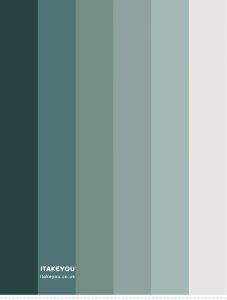 Green Teal Colour Scheme #Colour Palette 69 I Take You | Wedding ...