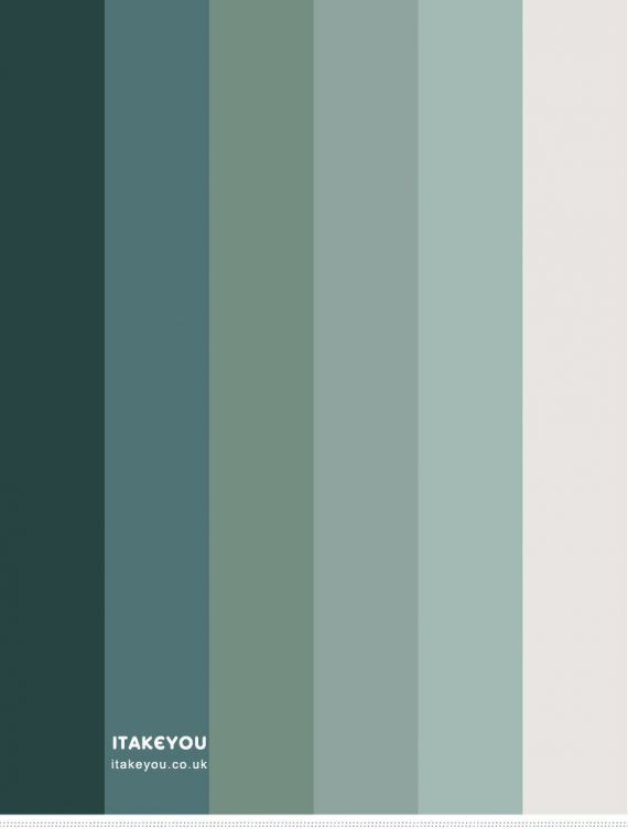 Green Teal Colour Scheme #Colour Palette 69 I Take You | Wedding ...