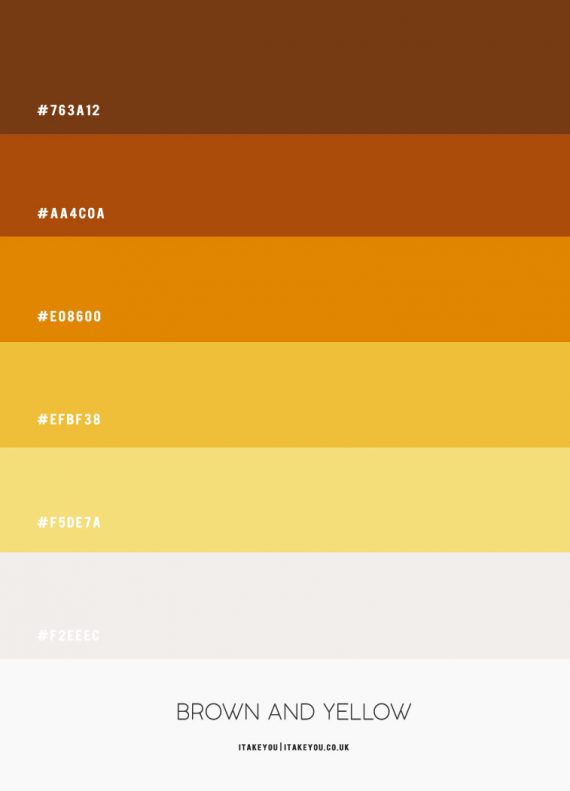 Yellow Colour Scheme #Colour Palette 68 I Take You | Wedding Readings ...