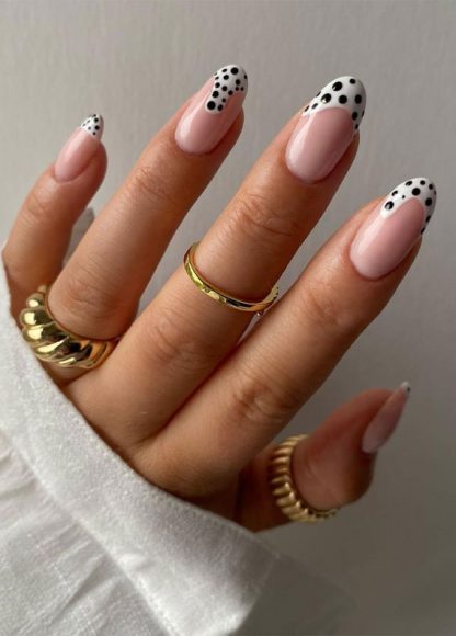 24 Best Summer French Tip Nails, French colour nails, nail designs 2021