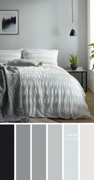 Light Grey Bedroom Colour Scheme I Take You | Wedding Readings ...