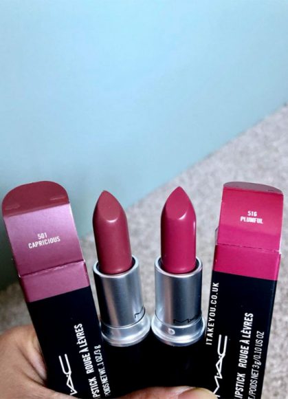 21 Mac Lipstick Shades & Combos : Mac Capricious vs Mac Plumful I Take ...