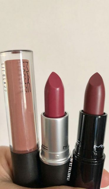 21 Mac Lipstick Shades & Combos : Mac Spite Lipglass vs Plumful vs ...