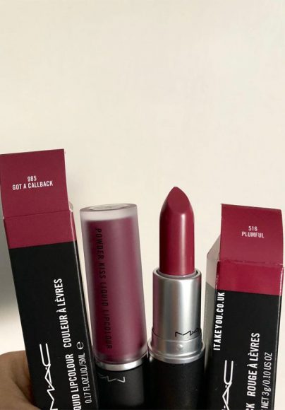 21 Mac Lipstick Shades & Combos : Mac Got a Call Back vs Plumful I Take ...