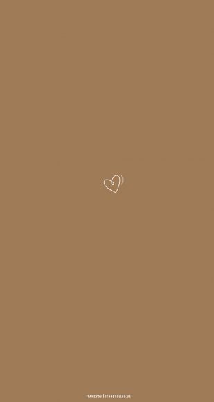 30 Cute Brown Aesthetic Wallpapers for Phone : Heart Shakes I Take You ...