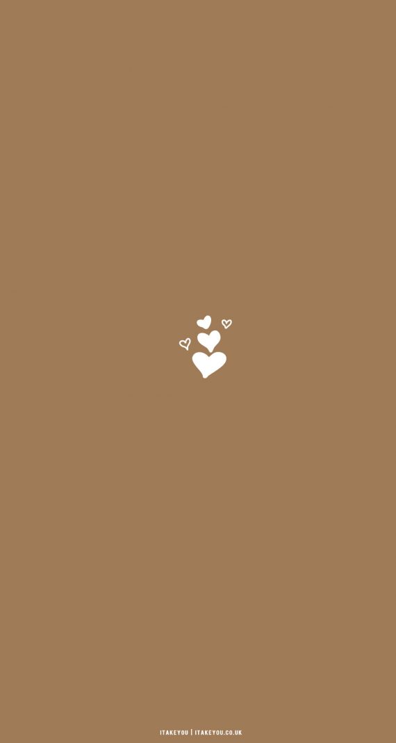 30 Cute Brown Aesthetic Wallpapers For Phone : Lots Of Love Aesthetic 