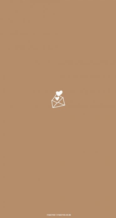 30 Cute Brown Aesthetic Wallpapers for Phone : Love Letter Background I ...