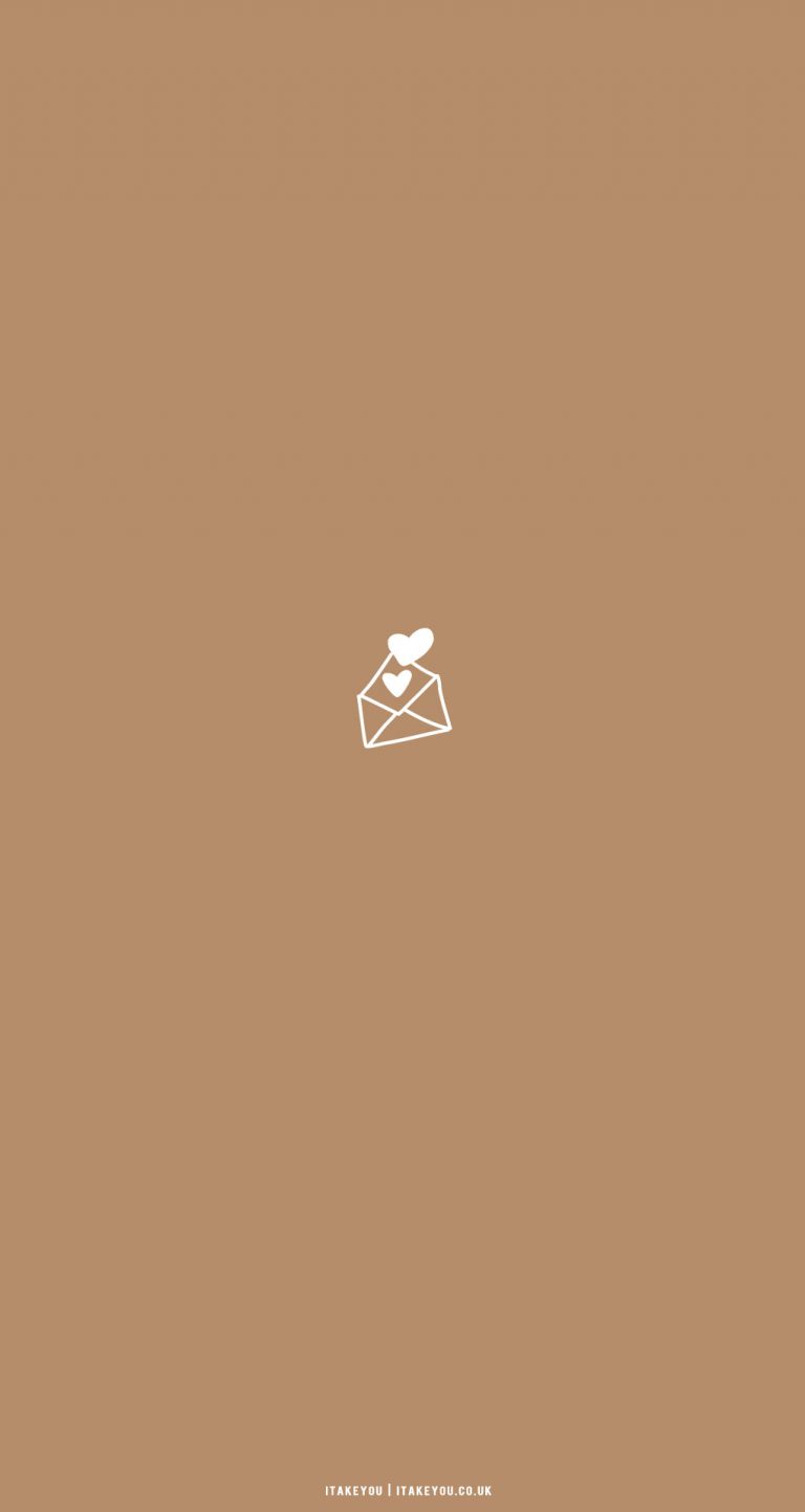 30 Cute Brown Aesthetic Wallpapers for Phone : Love Letter Background I ...