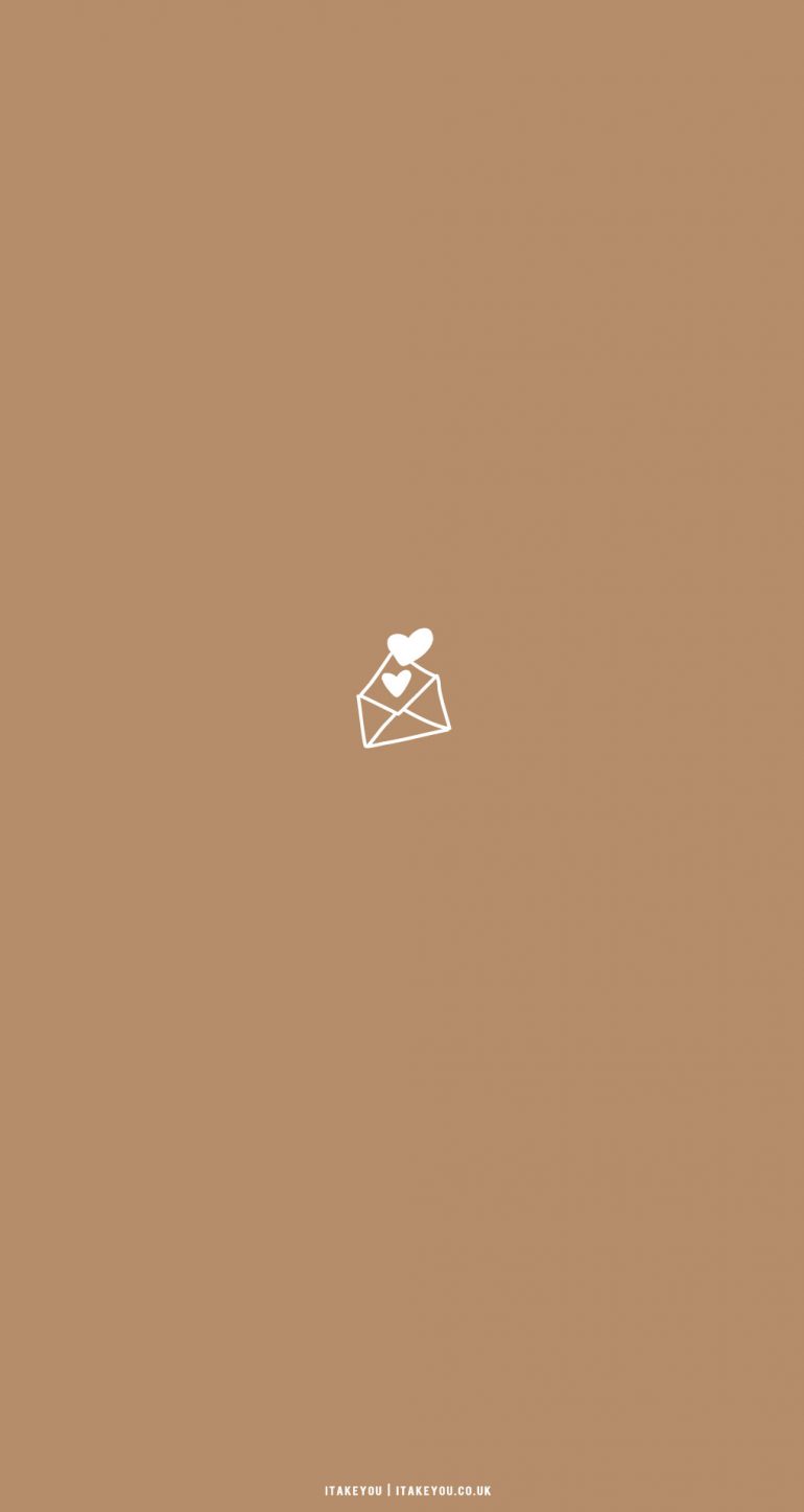 30 Cute Brown Aesthetic Wallpapers for Phone : Love Letter Background I ...