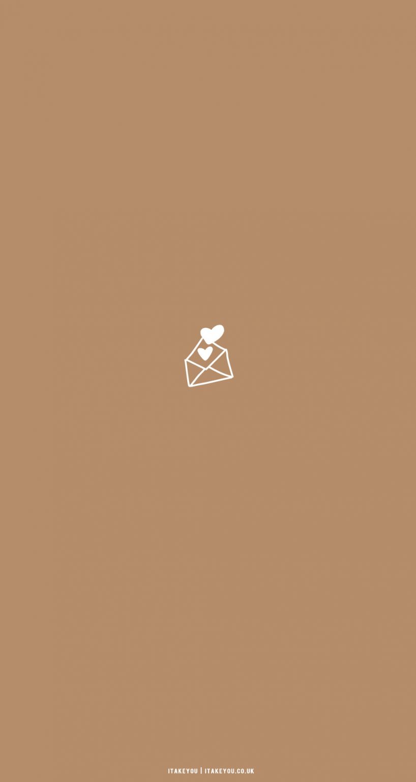 30 Cute Brown Aesthetic Wallpapers for Phone : Love Letter Background I ...