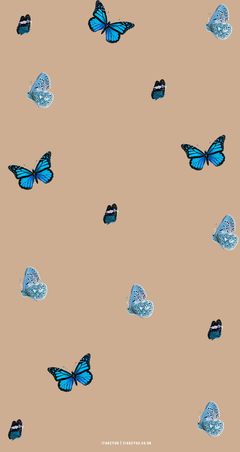 Watercolor Butterfly Brown Pattern Wallpaper Background Stock Illustration  247568023  Shutterstock