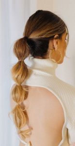 30 Cute Bubble Braid Hairstyles : Low Bubble Braid 90s Vibes I Take You ...