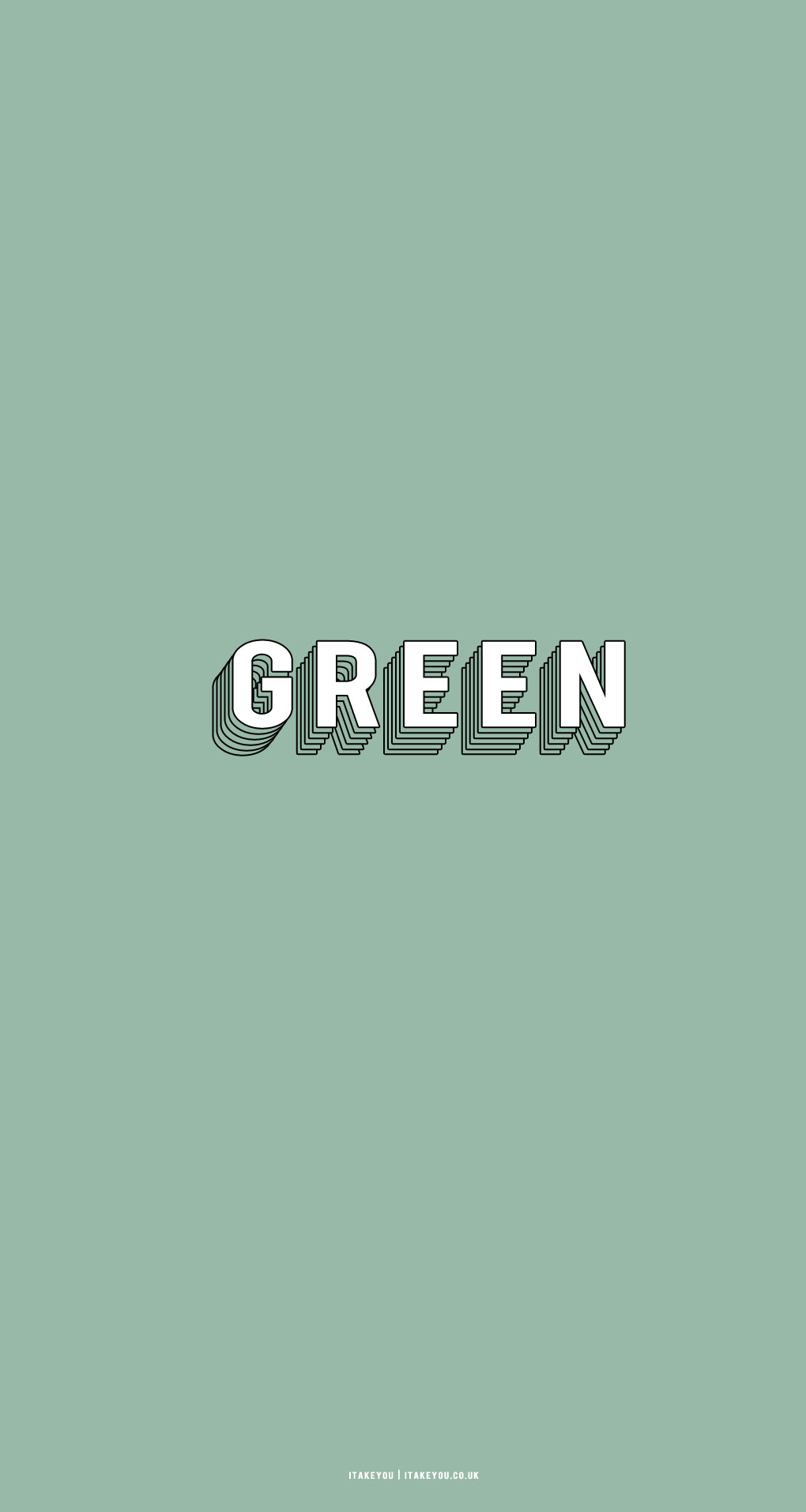 15 Sage Green Minimalist Wallpapers for Phone : Green Layers