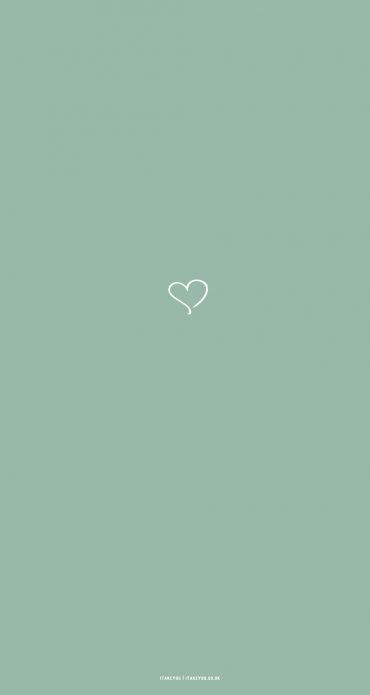 15 Sage Green Minimalist Wallpapers for Phone : Cute Heart I Take You ...