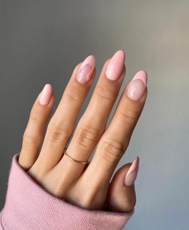 50 Trendy Pink Nails That're Perfect For Spring : Light Pink Nail Art I  Take You, Wedding Readings, Wedding Ideas, Wedding Dresses