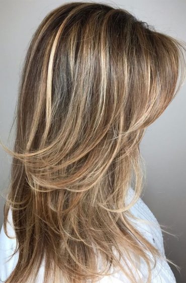 40 Best Layered Haircuts & Hairstyles For 2022 :Blonde Highlights and ...