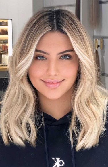 37 Best Blonde For Medium Length Haircuts : Vanilla Blonde Ombre I Take ...