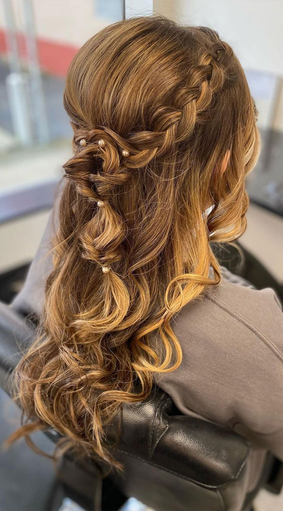 braids for long hair prom