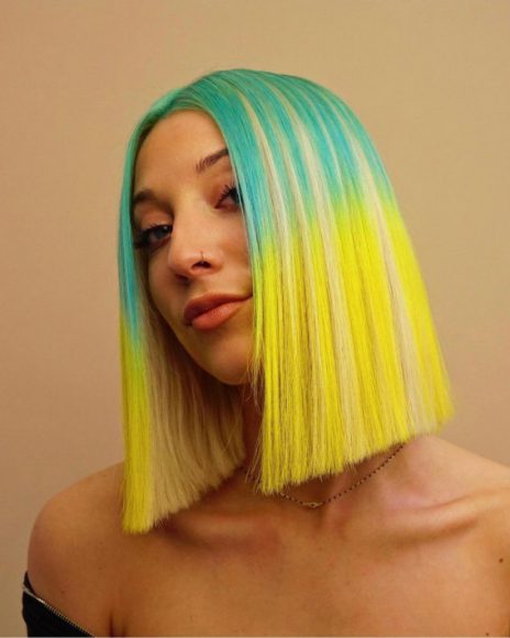 40 Crazy Hair Colour Ideas To Try In 2022 Turquoise And Yellow Hair