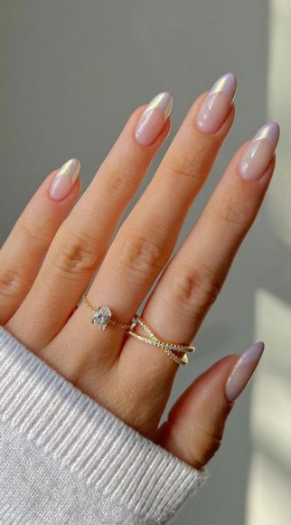 40 Stylish French Tip Nails For Any Nail Shape Metallic Chrome French