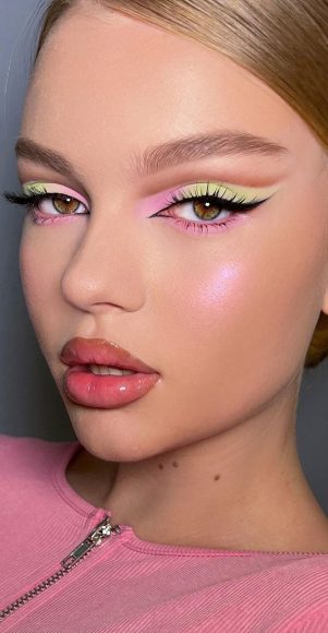 50 Gorgeous Makeup Trends To Try In 2022 Pastel Pink And Yellow