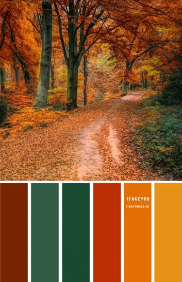 Autumn Leaf Colour Scheme#Colour Palette 73 I Take You | Wedding ...