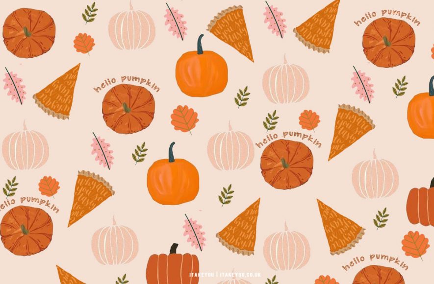 12 Cute Autumn Wallpaper Ideas : Hello Pumpkin Wallpaper for Laptop I Take You | Wedding