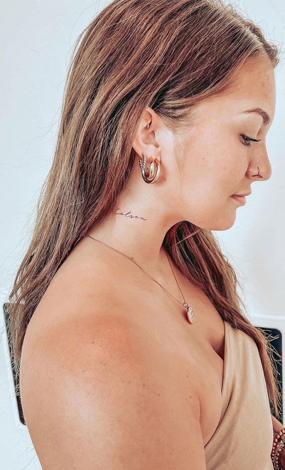 9 Simple Neck Tattoo Designs for Girls – Life Travel Dreamer