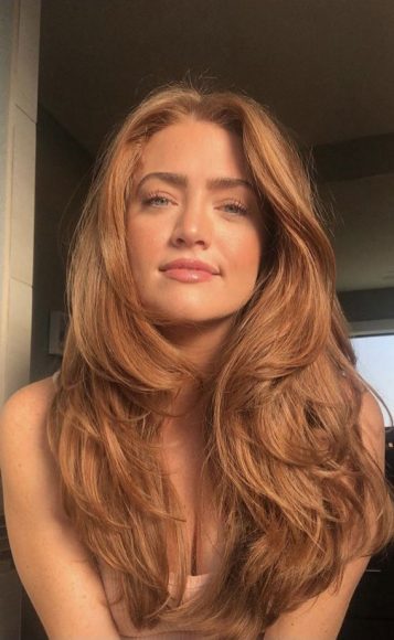 50 Stunning Hair Colour Ideas To Rock In 2022 Brown Ginger Long Layers I Take You Wedding 7802