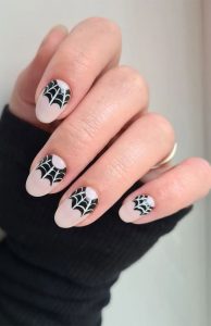 40 Cute Halloween Nail Designs : Spider Web Cuffs I Take You | Wedding ...