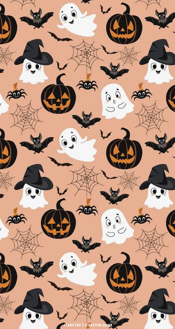 Cute Halloween Background  PixelsTalkNet