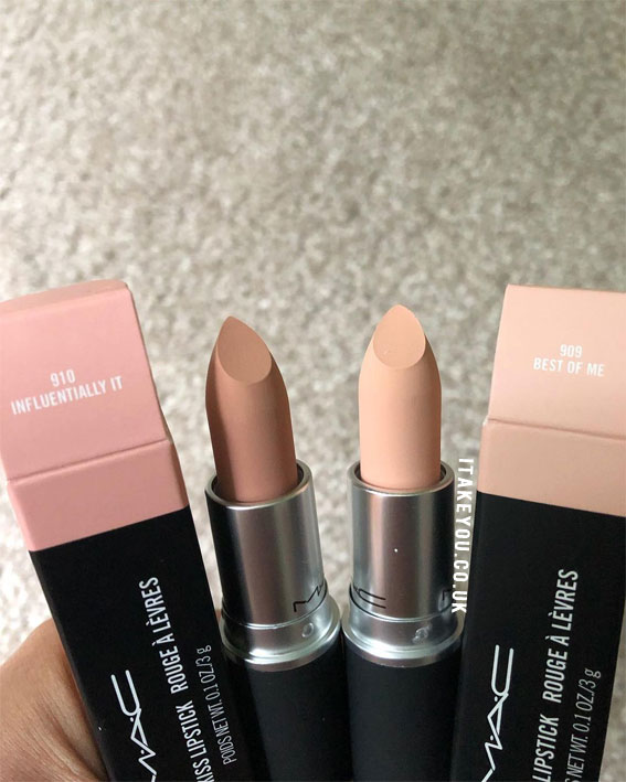 45 Mac Lipstick Shades You Should Own : Mac Taupe, Sultry Move vs Feel Me I  Take You, Wedding Readings, Wedding Ideas, Wedding Dresses