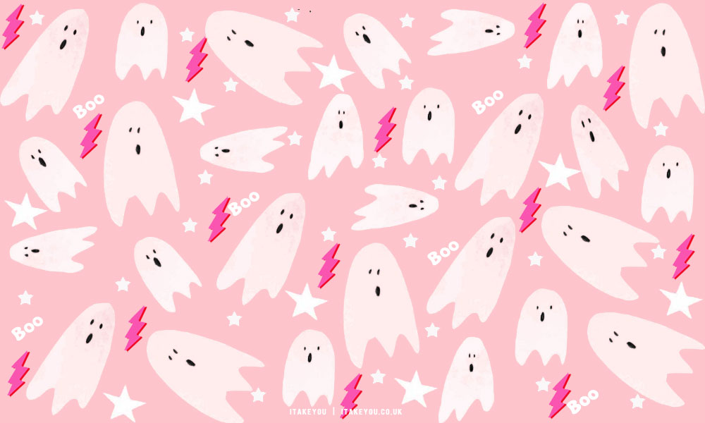 20+ Preppy Halloween Wallpaper Ideas : Light Pink Background for iPad, Laptop & PC