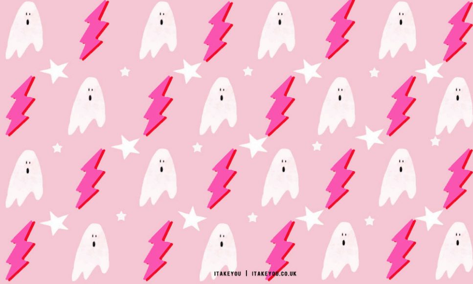 20+ Preppy Halloween Wallpaper Ideas : Hot Pink Lightning I Take You