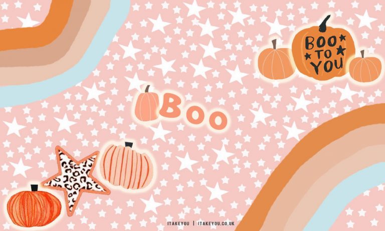 20+ Preppy Halloween Wallpaper Ideas : Pumpkin, Rainbow & Star I Take