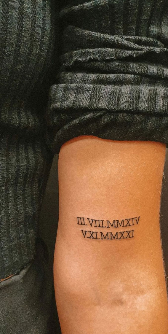 15 Awesome Roman Numeral Tattoo Ideas for Women  Moms Got the Stuff