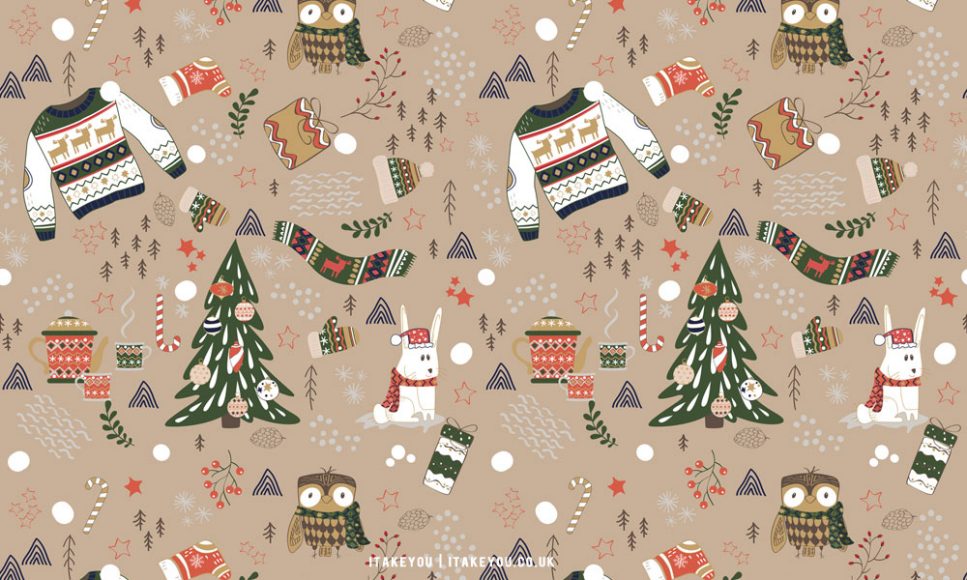 20+ Christmas Wallpaper Ideas : Brown Background For Laptop/PC I Take