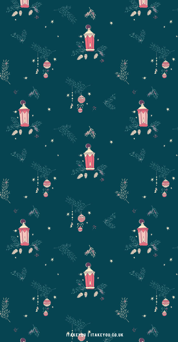20+ Christmas Wallpaper Ideas : Teal Background For Phones