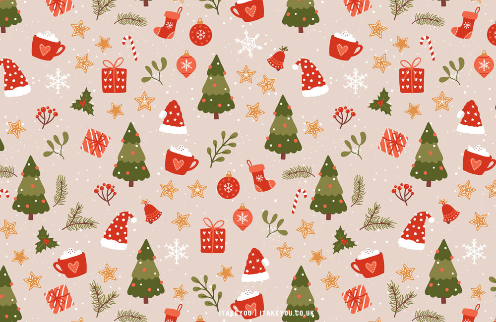 Merry Christmas Wallpaper | FreeVectors