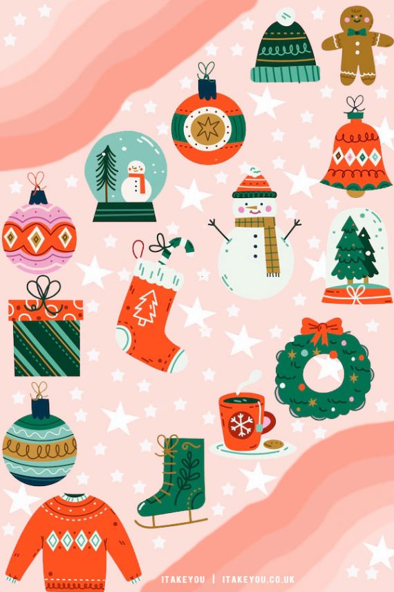 40+ Preppy Christmas Wallpaper Ideas : Pink Christmas Trees