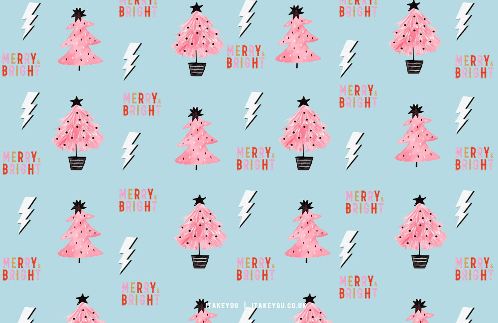 40+ Preppy Christmas Wallpaper Ideas : Merry & Bright Blue