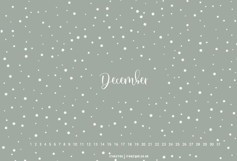 30+ Free December Wallpapers : Sage Green Background for PC & Laptop