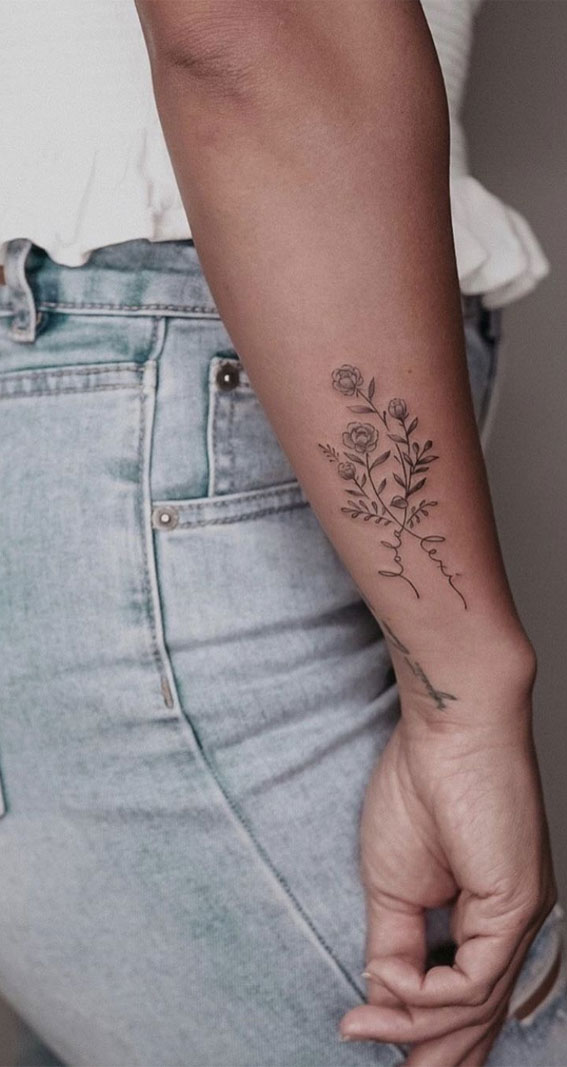 30+ Beautiful Flower Tattoo Ideas : Flower Tattoo Above Wrist