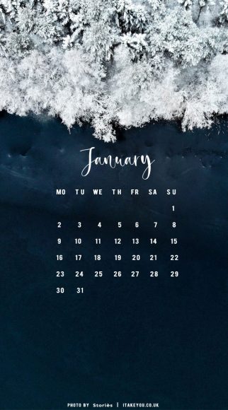 30+ January Wallpaper Ideas for 2023 : Calendar Wallpaper I Take You ...