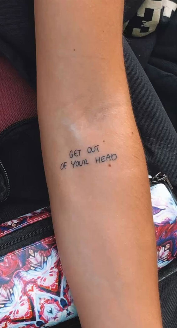 40 Tattoo Ideas with Meaning : Get Out Of Your Head