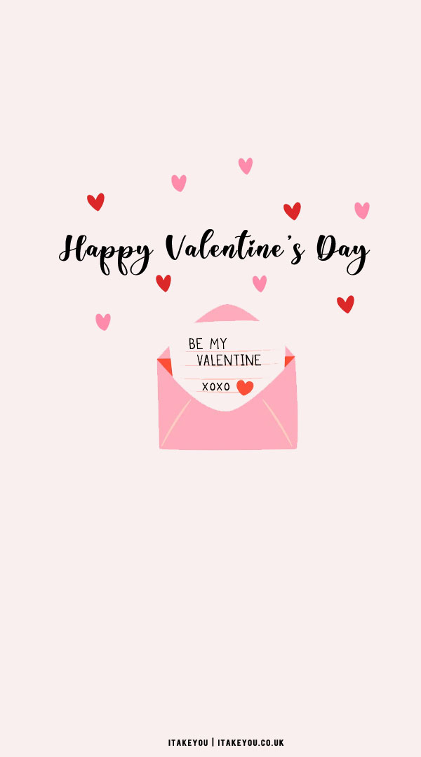 40+ Cute Valentine’s Day Wallpaper Ideas : Be My Valentine’s Letter